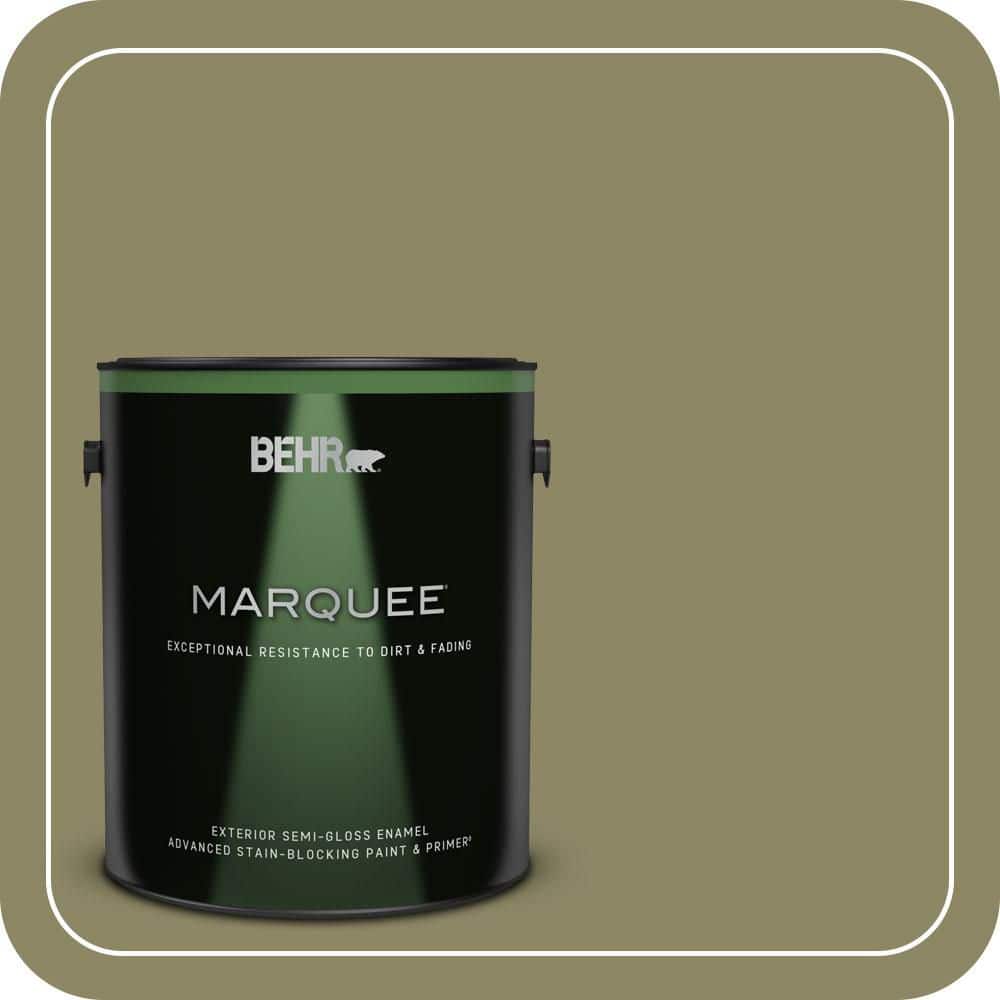 BEHR MARQUEE 1 gal. #PPU9-23 Oregano Spice Semi-Gloss Enamel Exterior Paint & Primer