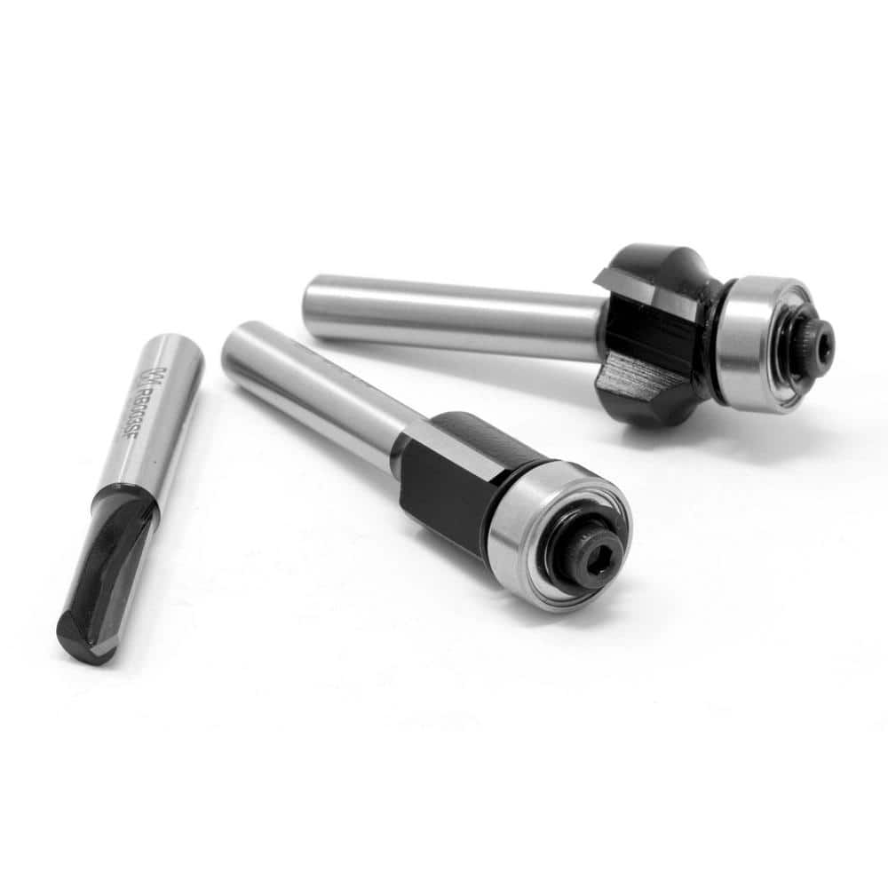 WEN Heat-Treated Multi-Profile Carbide Tipped Router Bit Set (3-Piece) (2)