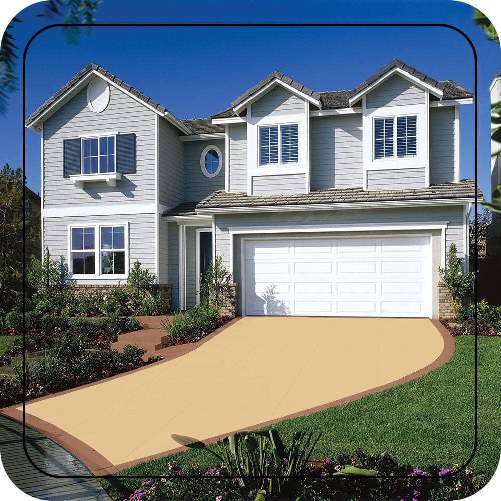 BEHR PREMIUM 5 gal. #M290-3 Corn Stalk Self-Priming 1-Part Epoxy Satin Interior/Exterior Concrete and Garage Floor Paint (3)