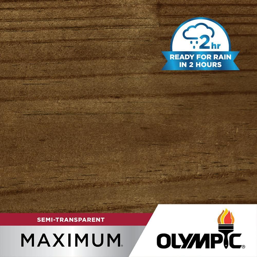 Unbranded Maximum 8 oz. ST-2002 Black Walnut Semi-Transparent Exterior Stain and Sealer in 1- Low VOC