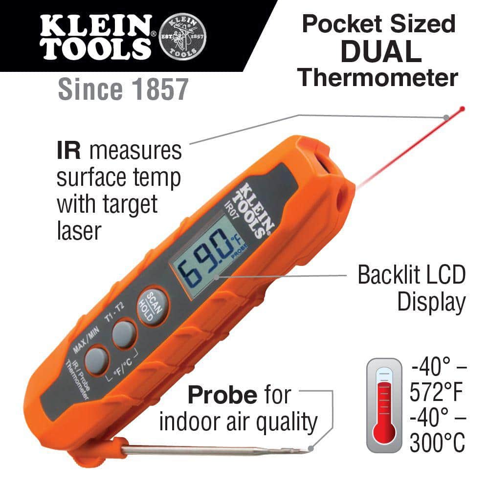 Klein Tools HVAC Clamp Meter Electrical Tester Set (3)