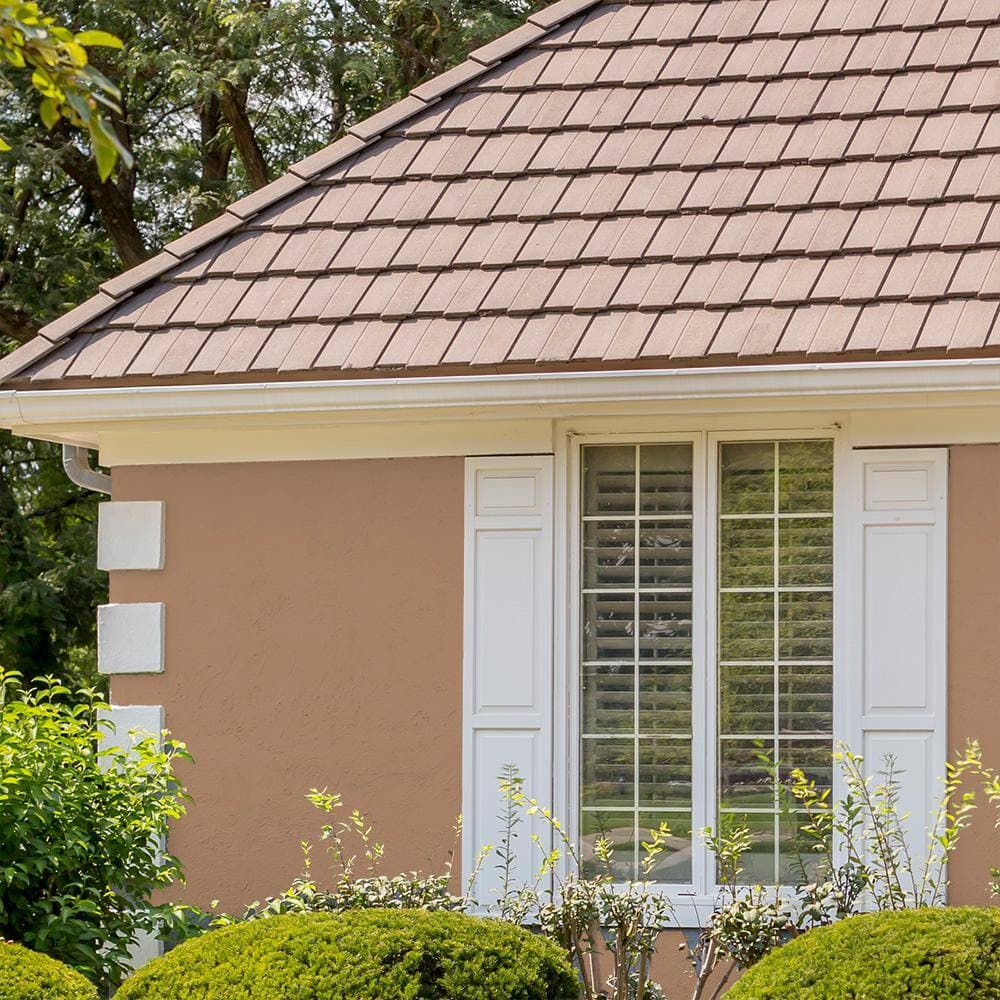 BEHR PREMIUM 1 gal. #280F-4 Burnt Almond Elastomeric Masonry, Stucco and Brick Exterior Paint (4)