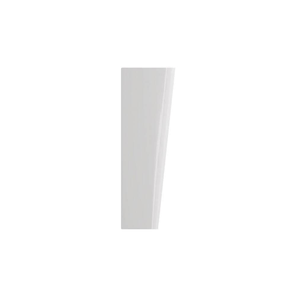 BOCCHI Taormina 9 in. x 7.75 in. White Fireclay Pedestal Sink Base (2)