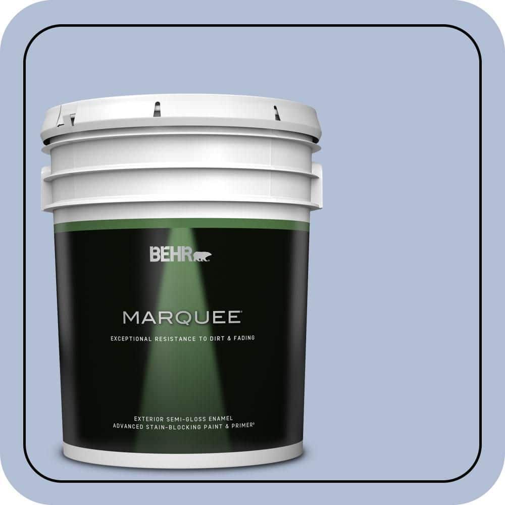 BEHR MARQUEE 5 gal. #MQ5-45 Movie Magic Semi-Gloss Enamel Exterior Paint & Primer
