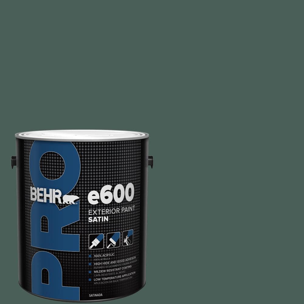 BEHR PRO 1 gal. #ICC-86 New Hunter Satin Exterior Paint