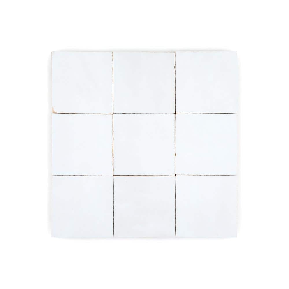 Jeffrey Court Rocco Zellige Off-White 11.75 in. x 11.75 in. Square Glossy Ceramic Wall Mosaic Tile (0.958 sq. ft./Each) (2)