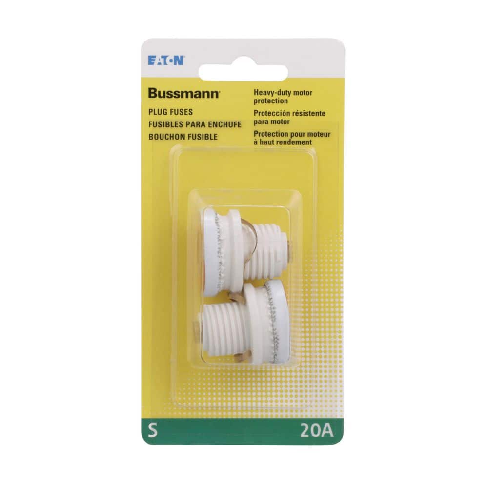 Cooper Bussmann S Series 20 Amp Plug Fuses (2-Pack)