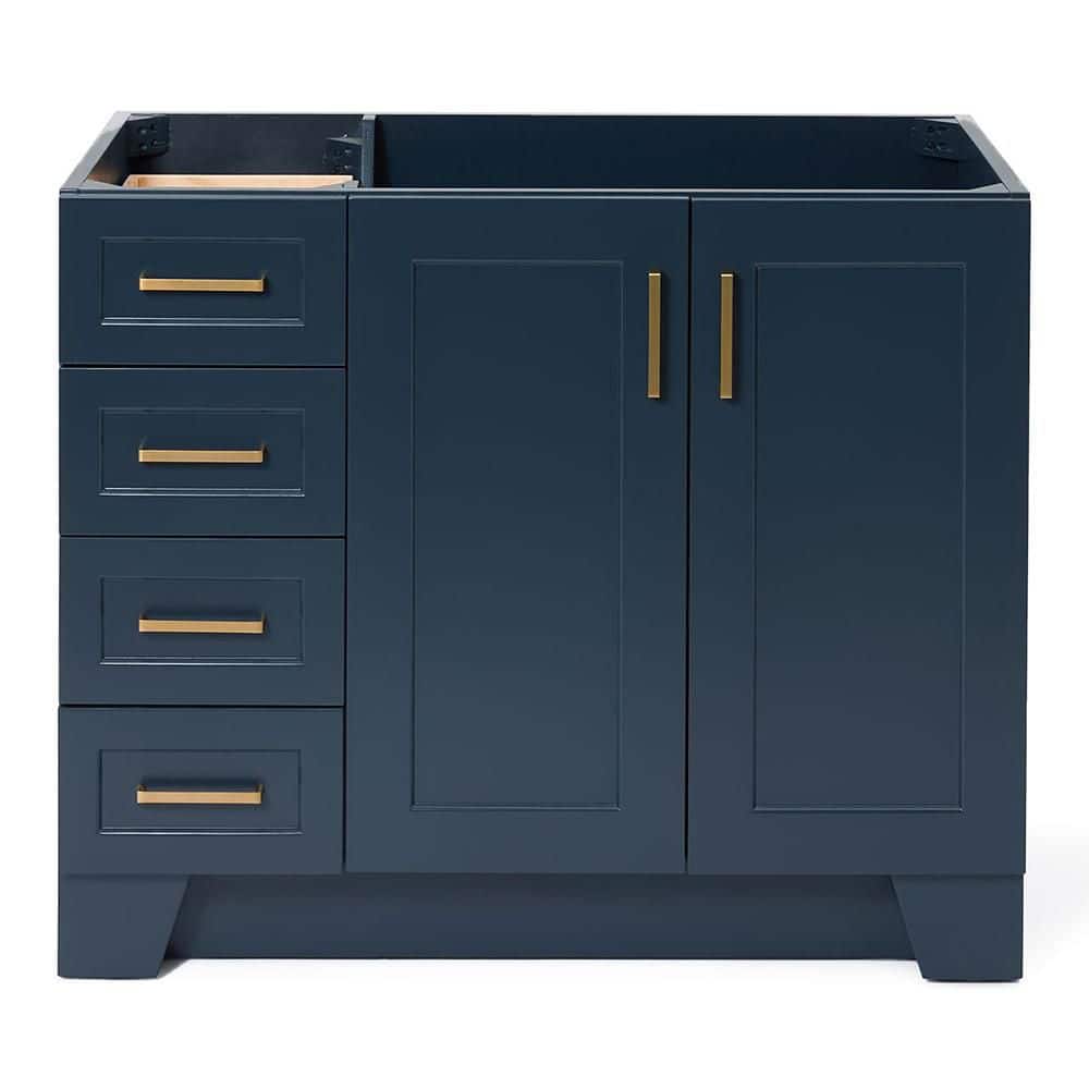 ARIEL Taylor 42 in. Freestanding Bathroom Vanity Cabinet without Top in Midnight Blue (Assembled) (1)