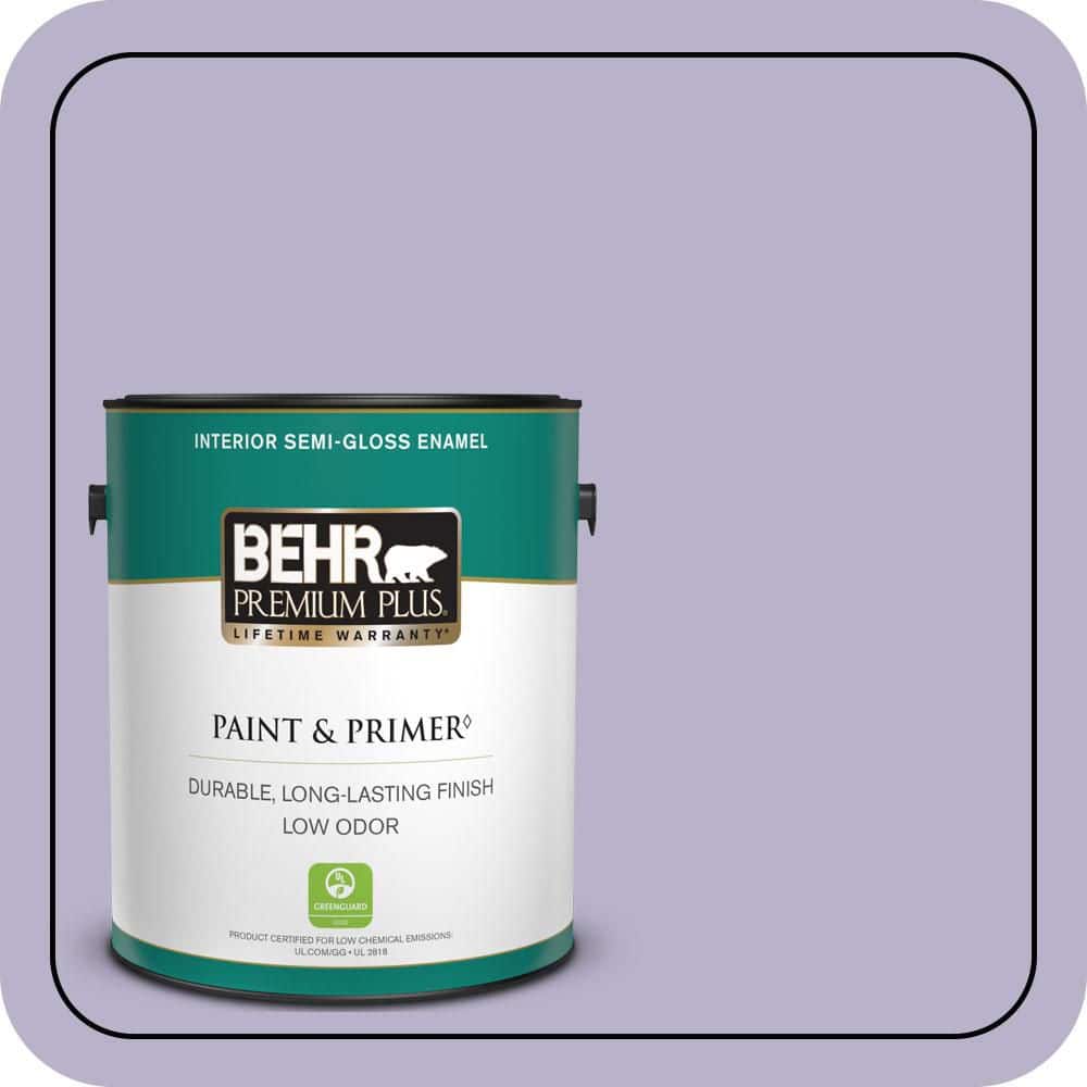 BEHR PREMIUM PLUS 1 gal. #S570-3 Bohemianism Semi-Gloss Enamel Low Odor Interior Paint & Primer (1)