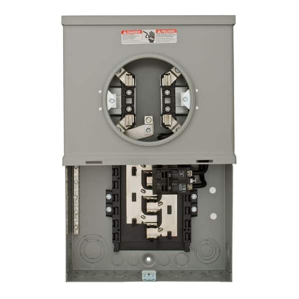 Siemens 100 Amp 10-Space 20-Circuit Overhead Flush Meter Combo Load Center (2)