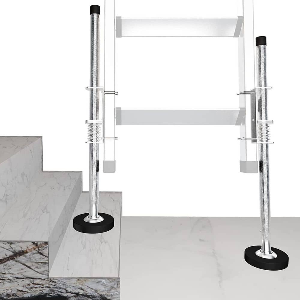 Helhom Ladder Leveler Pair, Ladder Accessories Tools Working on Stairs, Adjustable Ladder Leveler for Stable Platform (2)
