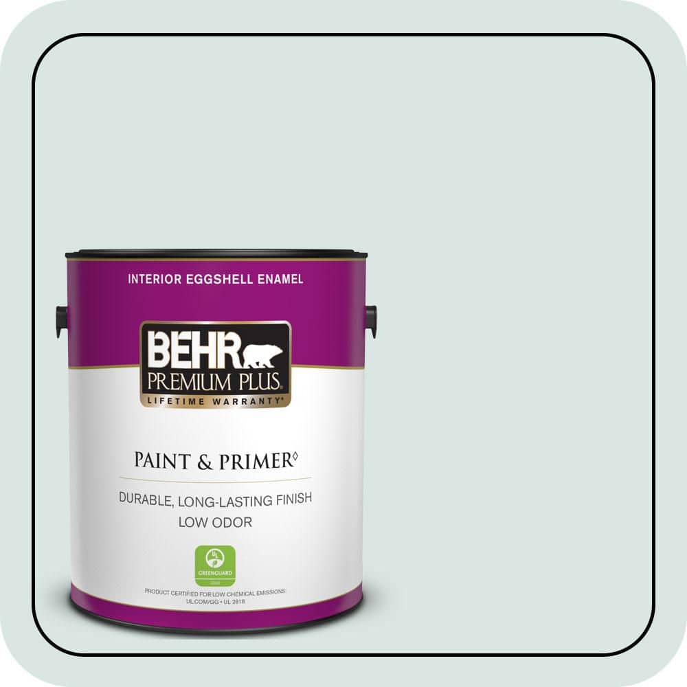 BEHR PREMIUM PLUS 1 gal. #MQ3-51 Crystalline Falls Eggshell Enamel Low Odor Interior Paint & Primer