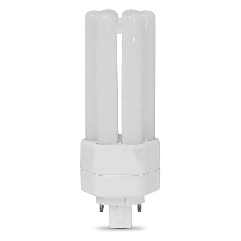 Feit Electric 18-Watt Equivalent PL TriTube CFLNI 4-Pin Plug-In GX24Q-2 Base CFL Replacement LED Light Bulb, Soft White 2700K (1-Pack) (2)