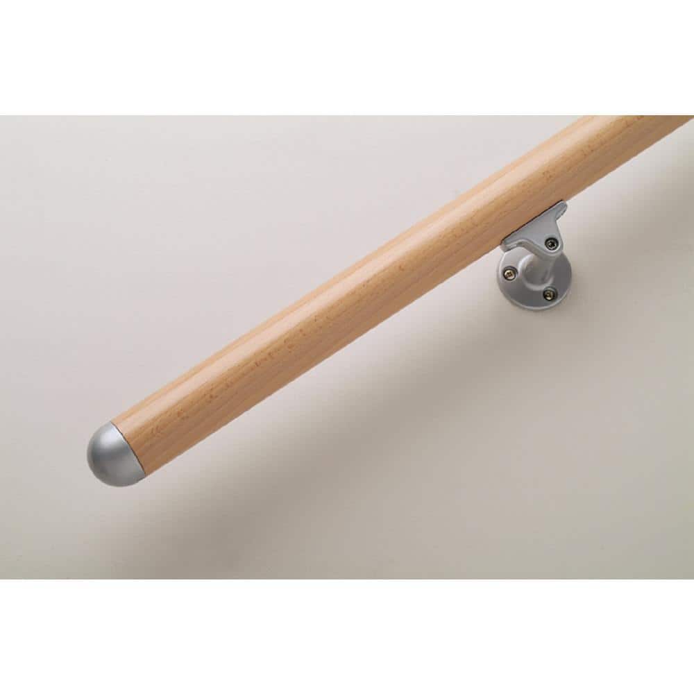 Dolle Prova Unfinished Beech Wood 79 in. Long Handrail Kit