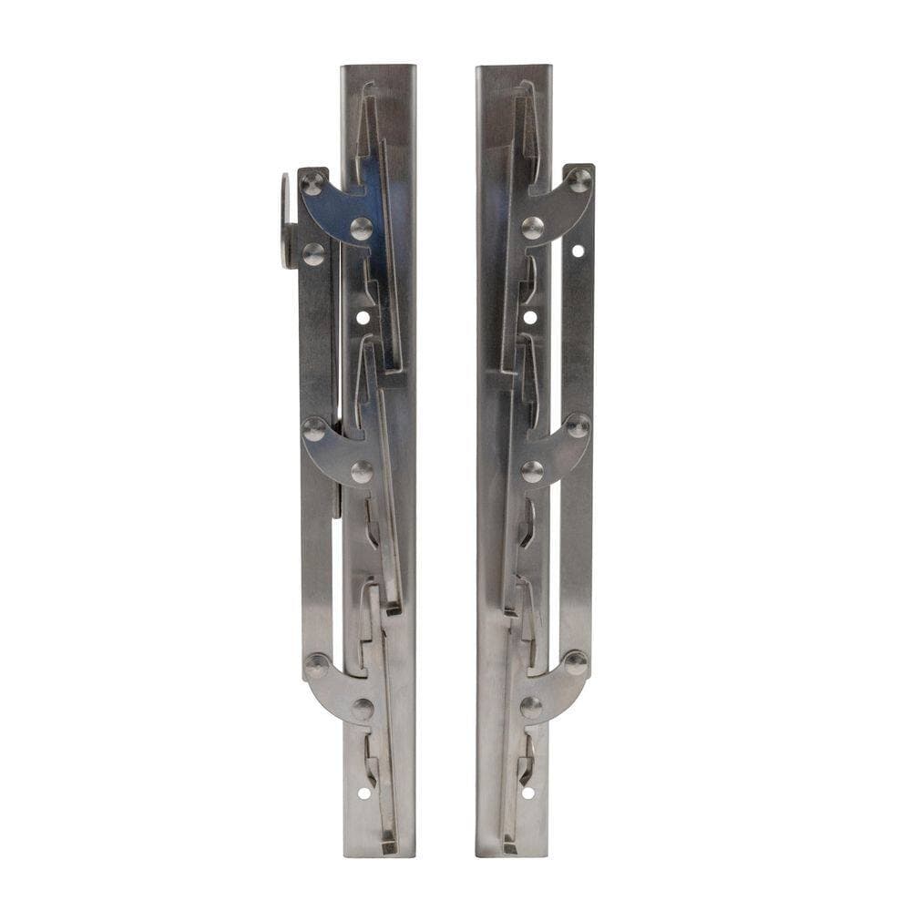 MSI Jalousie Natural Window Projection 3-Blade Brackets 11.5 in. x 4 in. Left Hand Operation (2)
