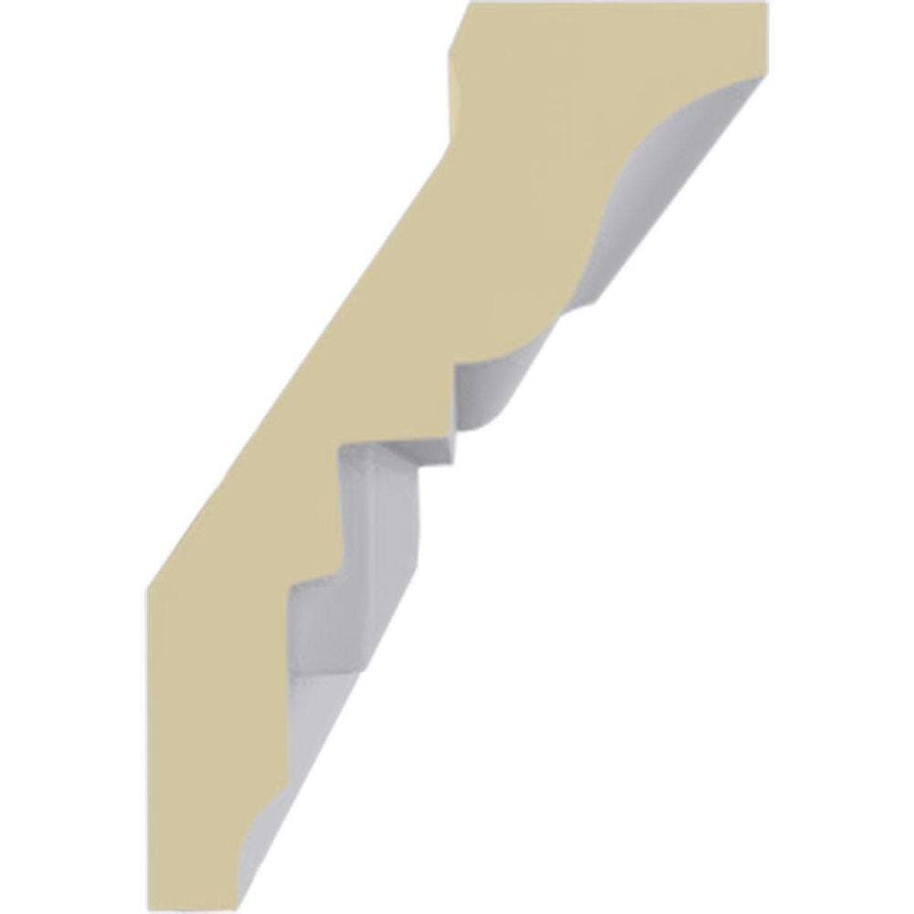 Ekena Millwork 1-7/8 in. x 2-3/4 in. x 94-1/2 in. Polyurethane Dentil Crown Moulding (3)