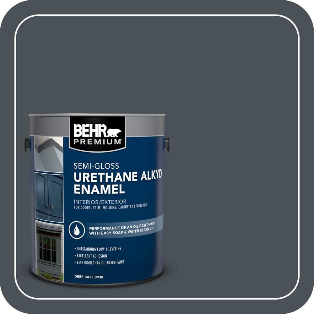 BEHR PREMIUM 1 gal. #PPU25-22 Chimney Urethane Alkyd Semi-Gloss Enamel Interior/Exterior Paint