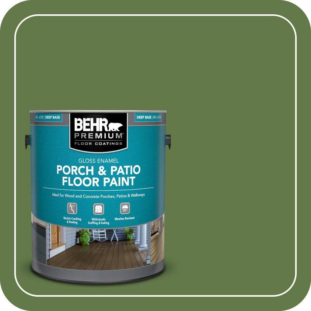 BEHR PREMIUM 1 gal. #M370-7 Mown Grass Gloss Enamel Interior/Exterior Porch and Patio Floor Paint