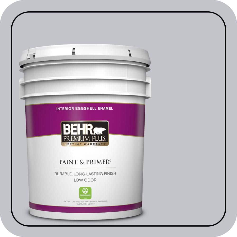 BEHR PREMIUM PLUS 5 gal. #N540-2 Glitter color Eggshell Enamel Low Odor Interior Paint & Primer