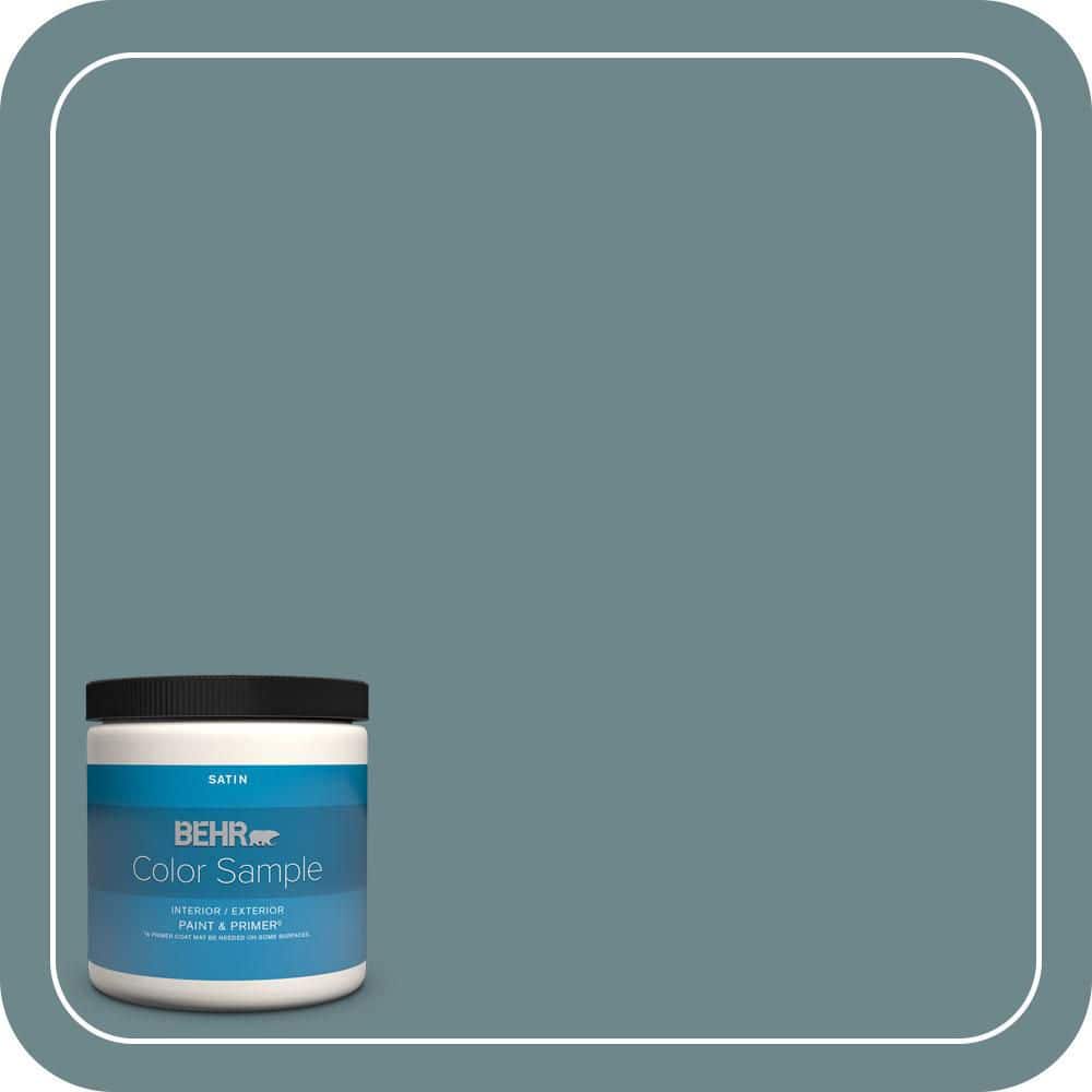 BEHR PREMIUM PLUS #MQ6-03 Winter Paris Enamel Interior/Exterior Paint & Primer Color Sample (1)