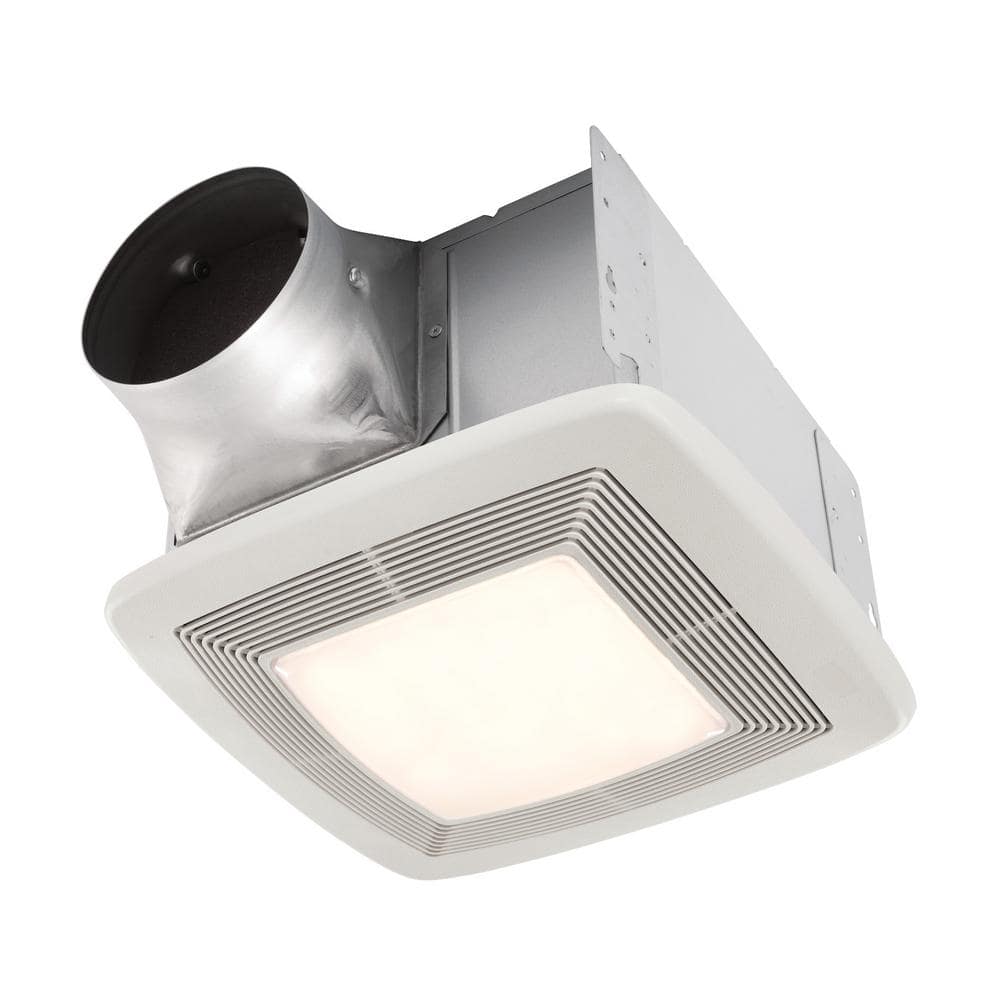 Broan-NuTone QT Series Quiet 130 CFM Ceiling Bathroom Exhaust Fan with Light and Night Light, 1.5 Sones Energy Star Certified (2)