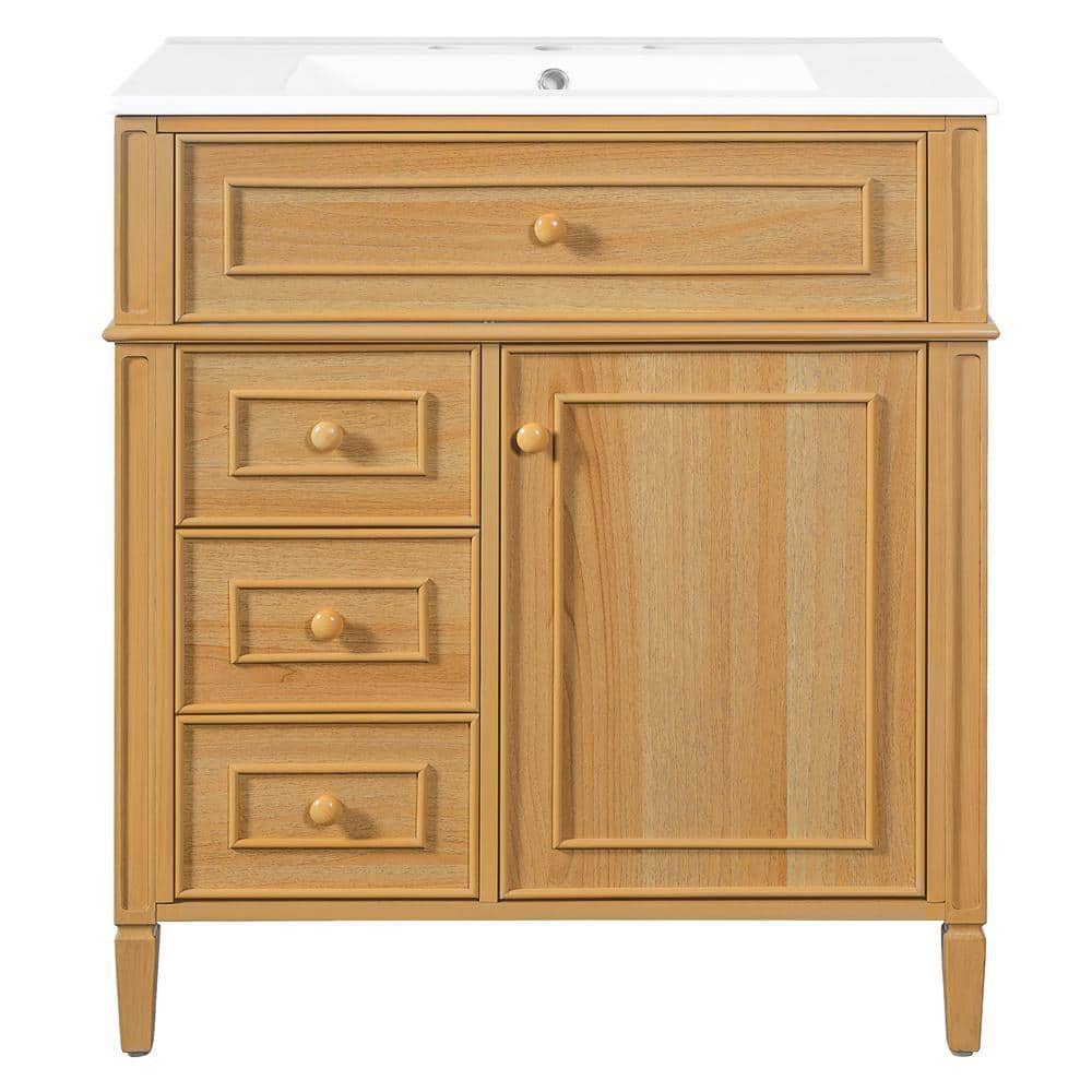 Zeus & Ruta 30 in. Bath Vanity Cabinet without Top in Wood Assembled (1)