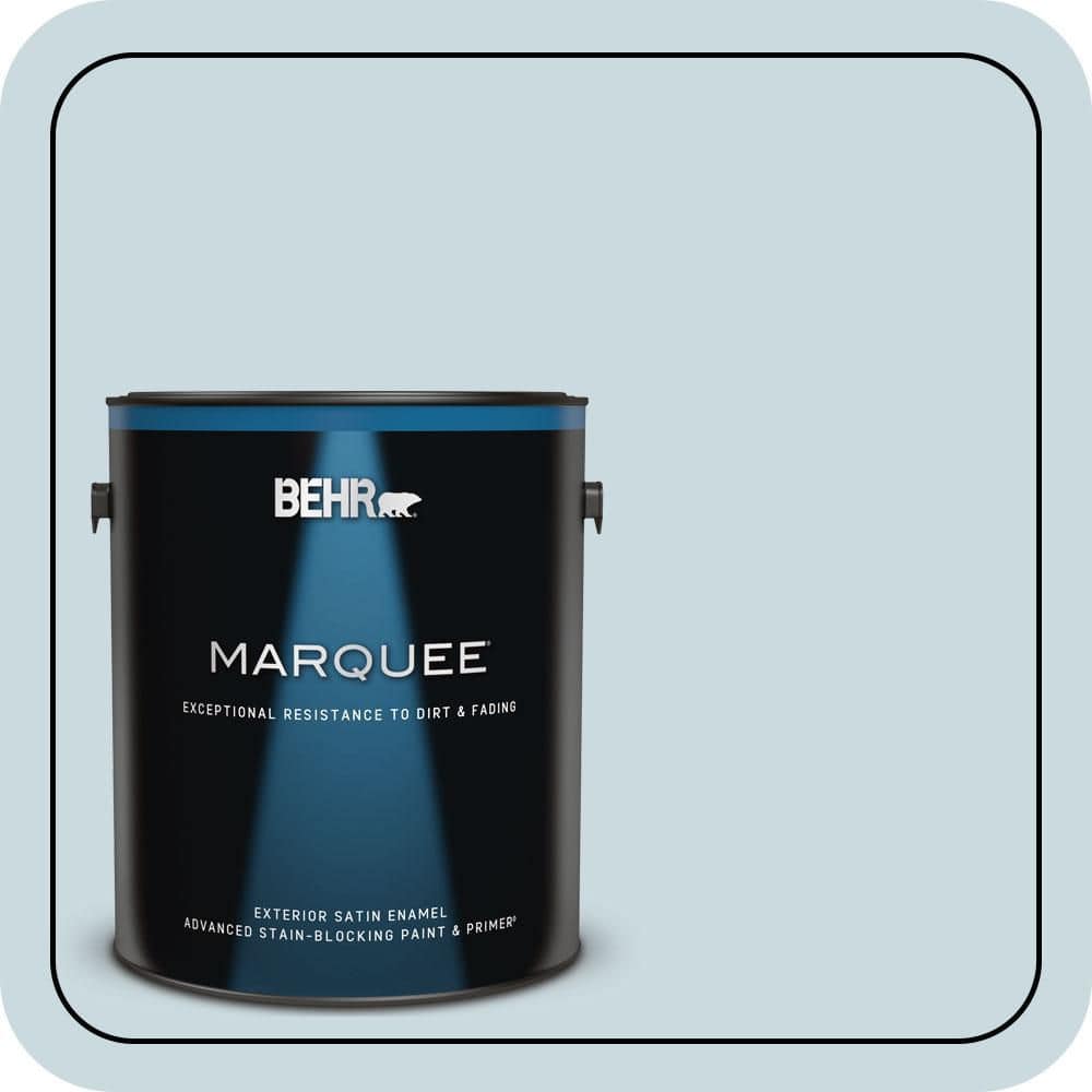 BEHR MARQUEE 1 gal. #MQ3-53 Sky Light View Satin Enamel Exterior Paint & Primer