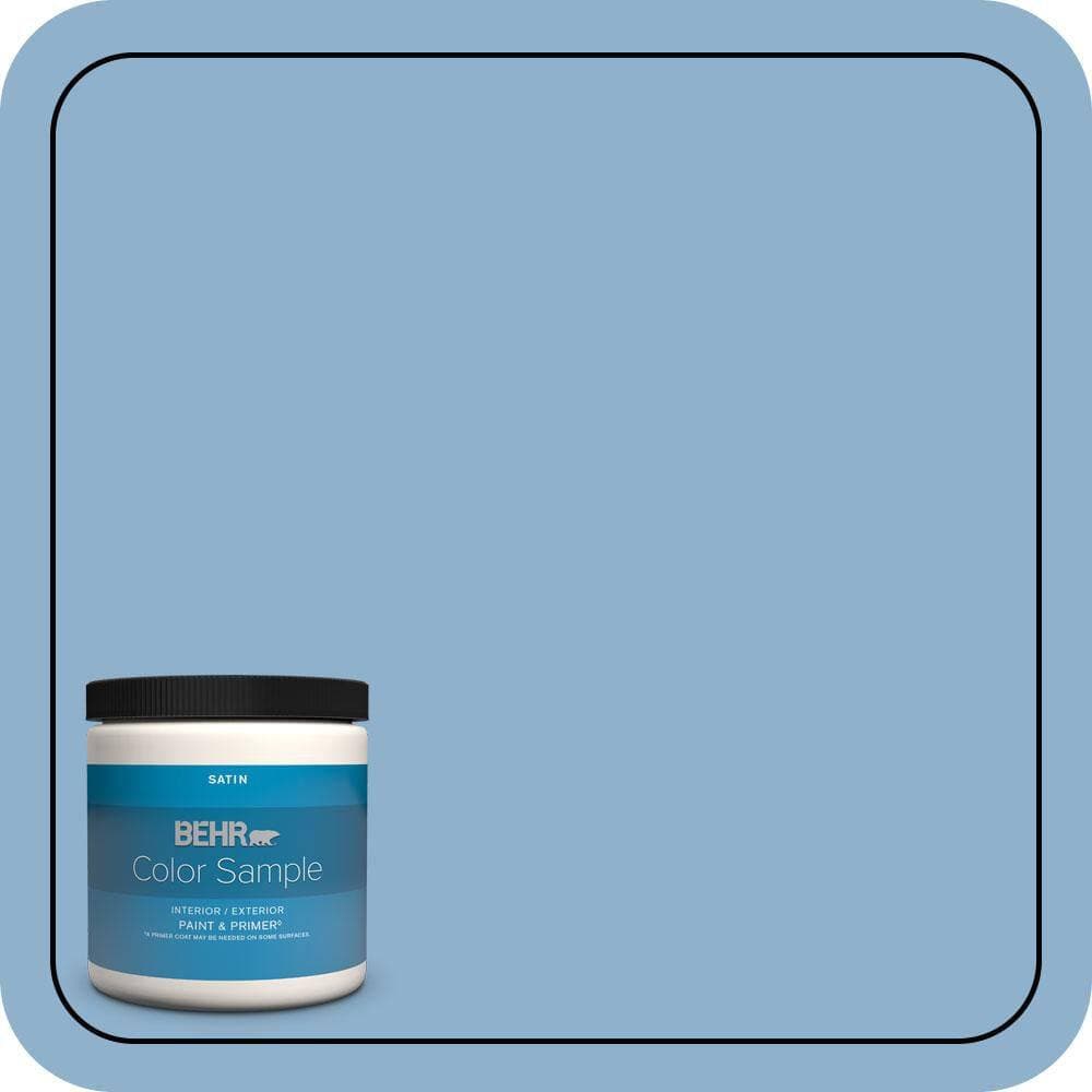 BEHR PREMIUM PLUS 8 oz. #M510-3 Sailors Knot Satin Enamel Interior/Exterior Paint & Primer Color Sample