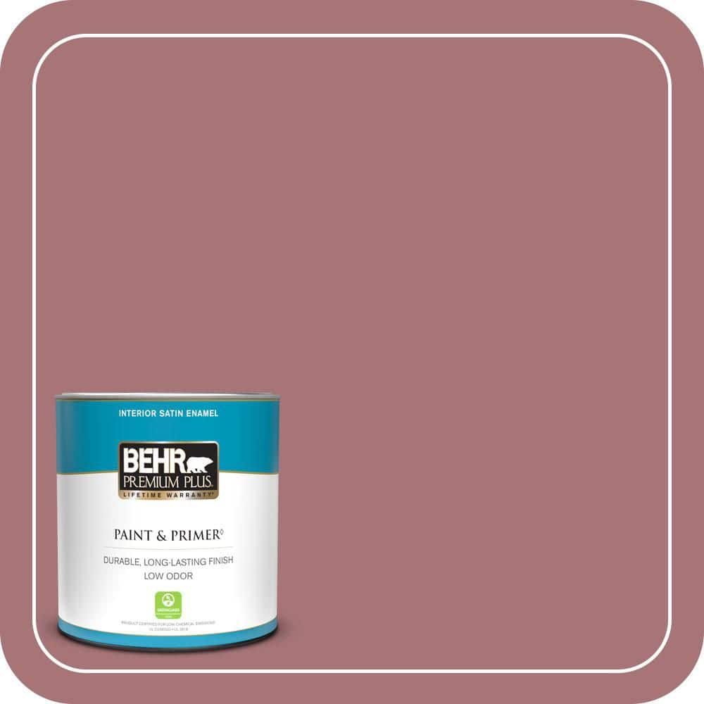 BEHR PREMIUM PLUS #S130-5 Heirloom Rose Enamel Interior/Exterior Paint & Primer Color Sample (1)