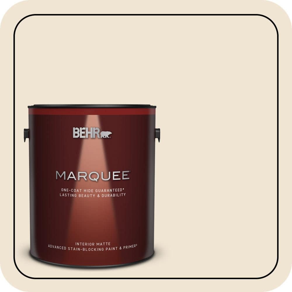 BEHR MARQUEE 1 gal. #N290-1 Original White Matte Interior Paint & Primer