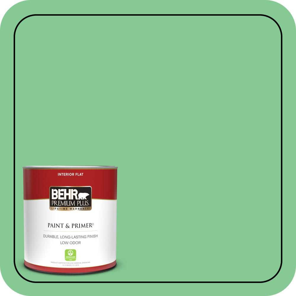 BEHR PREMIUM PLUS #P400-4 Good Luck Flat Low Odor & Primer (1)