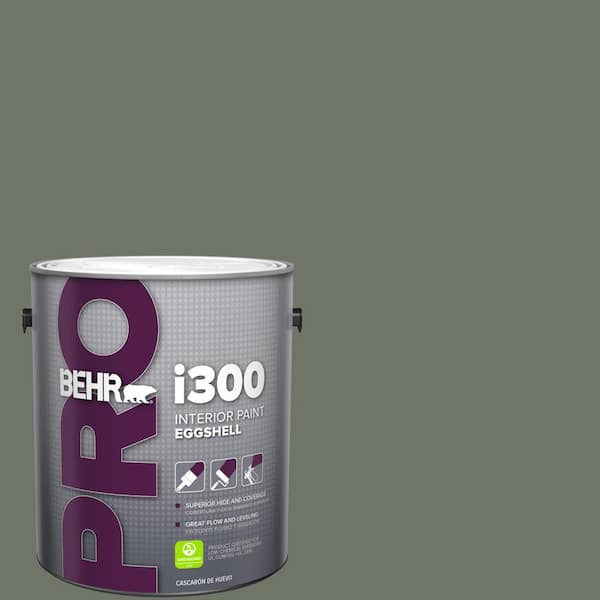 BEHR PRO 1 gal. #BXC-72 Evergreen Trail Eggshell Interior Paint (2)