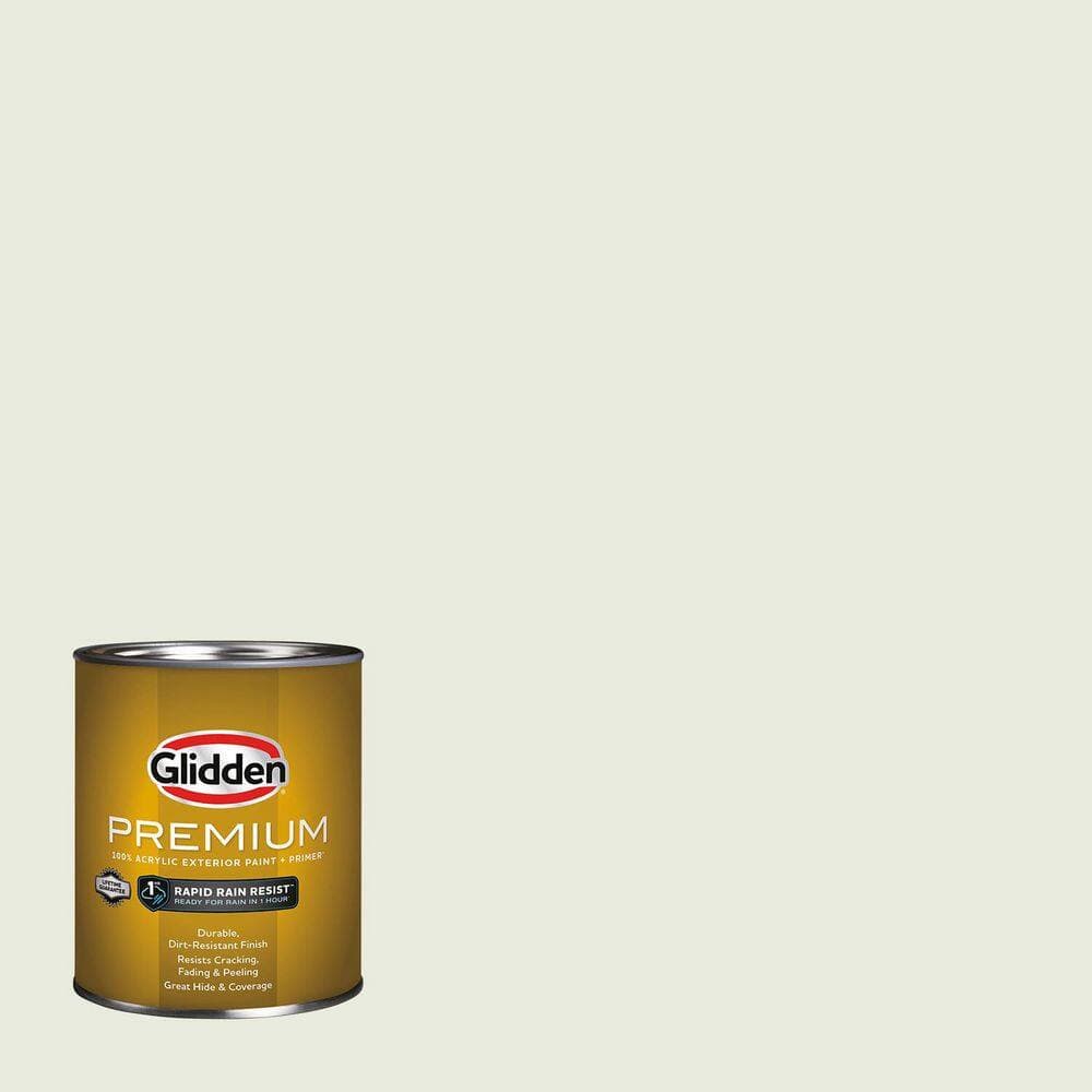 Glidden Premium 1 qt. PPG1126-1 Sterling Shadow Satin Exterior Latex Paint (2)