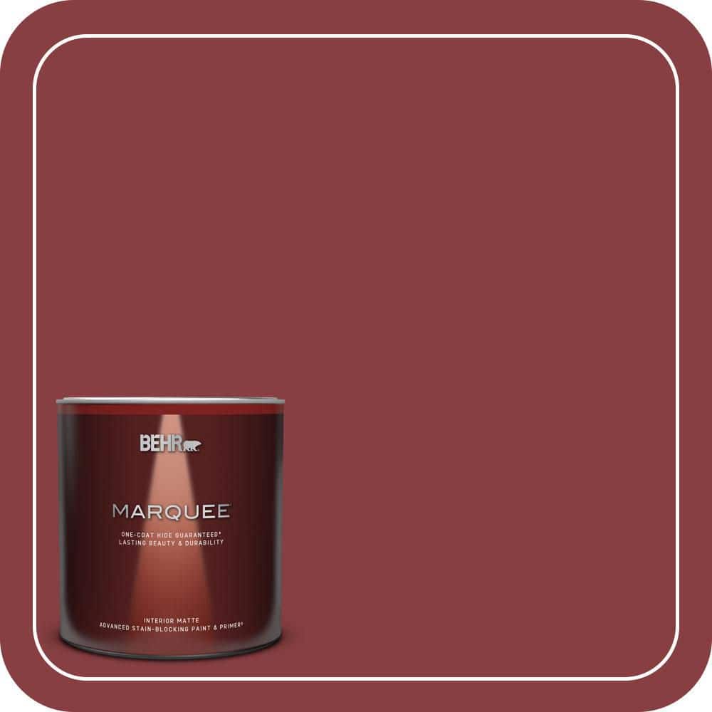 BEHR MARQUEE 1 qt. #S-G-140 Cherry Cobbler Matte Interior Paint & Primer (1)