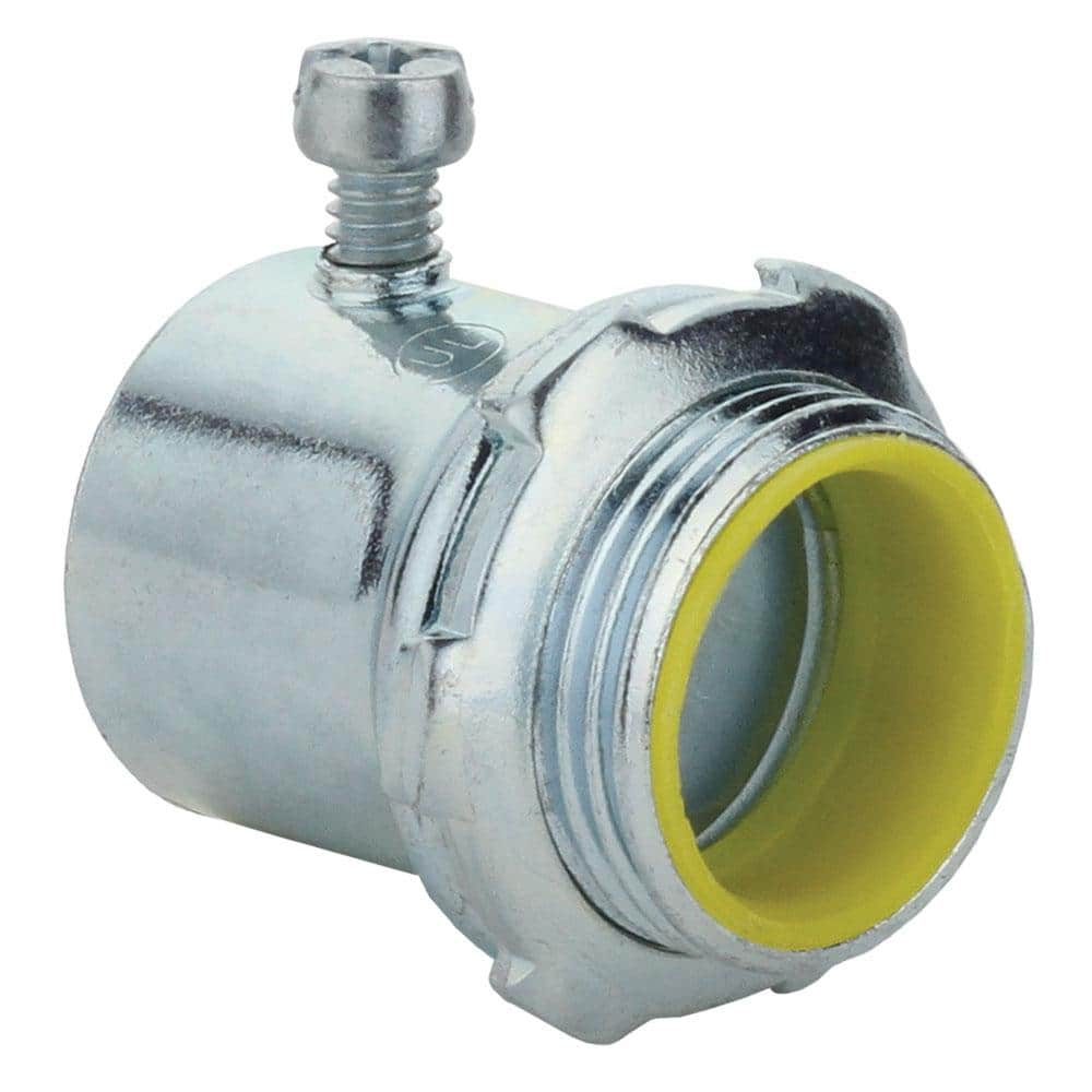 Commercial Electric 2 in. Electrical Metallic Tubing (EMT) Set-Screw Connector with Insulated Throat (1)