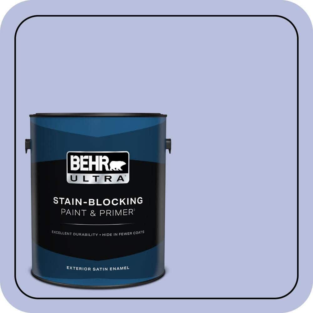 BEHR ULTRA 1 gal. #MQ4-31 Stardust Evening Satin Enamel Exterior Paint & Primer