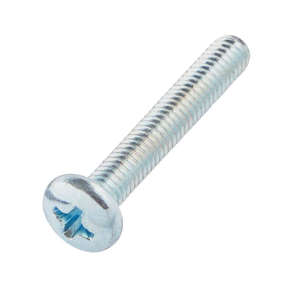 Everbilt M4-0.7 x 25 mm Zinc Pan Head Phillips Drive Machine Screw 4-Pieces (1)
