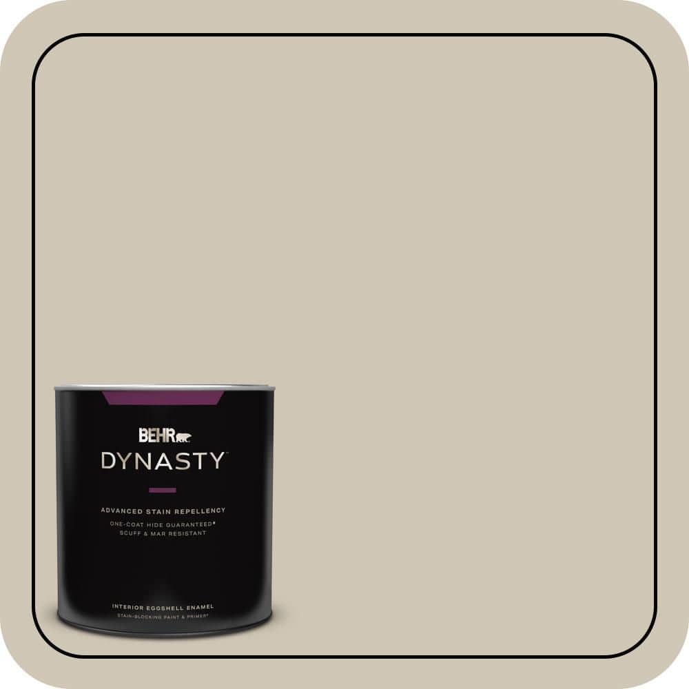 BEHR DYNASTY 1 qt. #N310-3 Sandstorm Eggshell Enamel Interior Stain-Blocking Paint and Primer