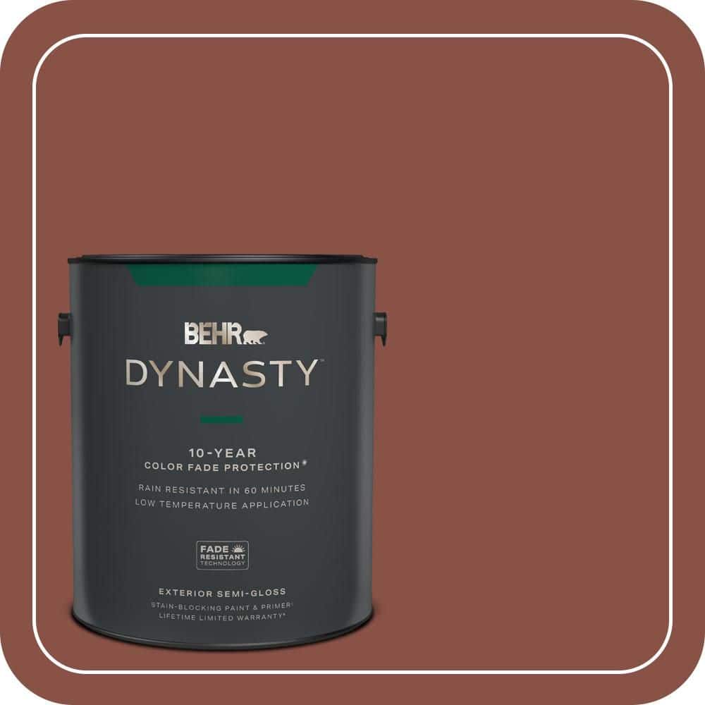 BEHR DYNASTY 1 gal. #PPU2-18 Spice Semi-Gloss Exterior Stain-Blocking Paint & Primer