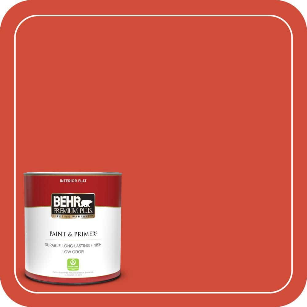 BEHR PREMIUM PLUS #S-G-190 Red Hot Enamel Low Odor & Primer (1)