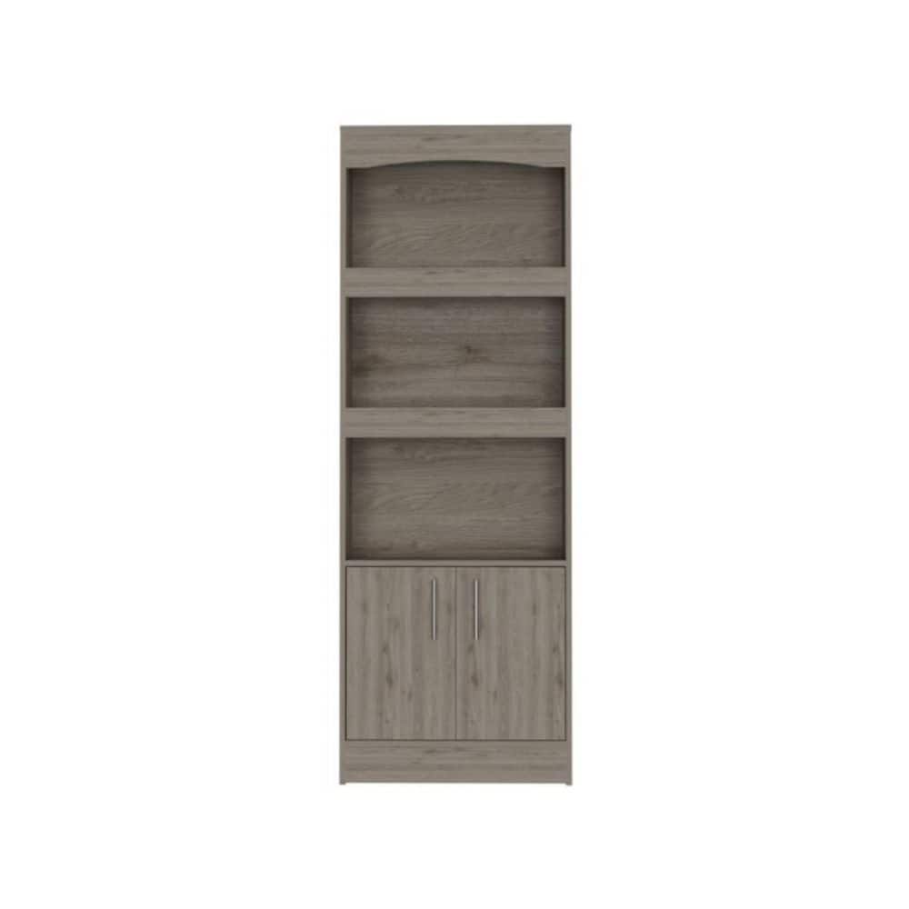 Tahanbath 24.88 in. W x 10.35 in. D x 71.10 in. H Gray Particle Board Freestanding Linen Cabinet w/4-Shelves in Gray (1)