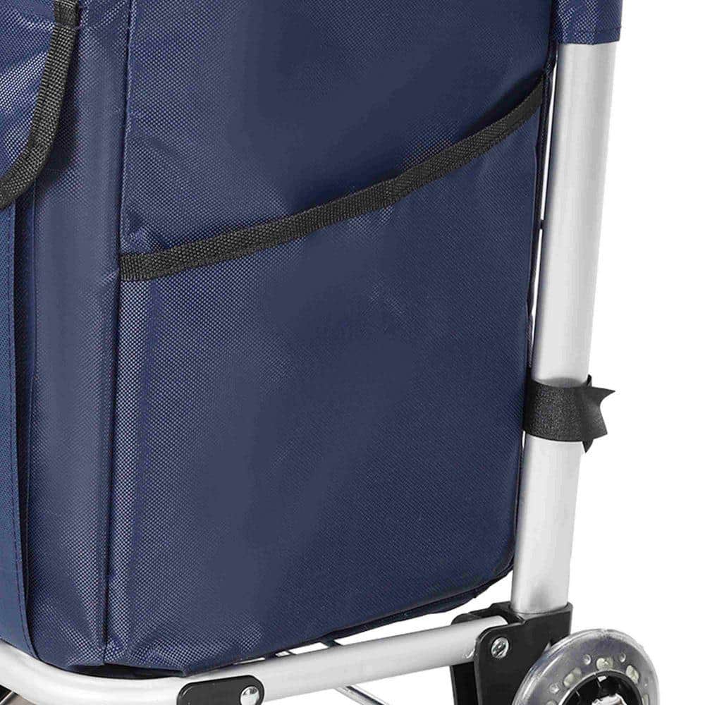 Miscool Avex 88 lb. Capacity Hand Truck Foldable Shopping Cart with Stainless Steel Triangular Wheels (3)
