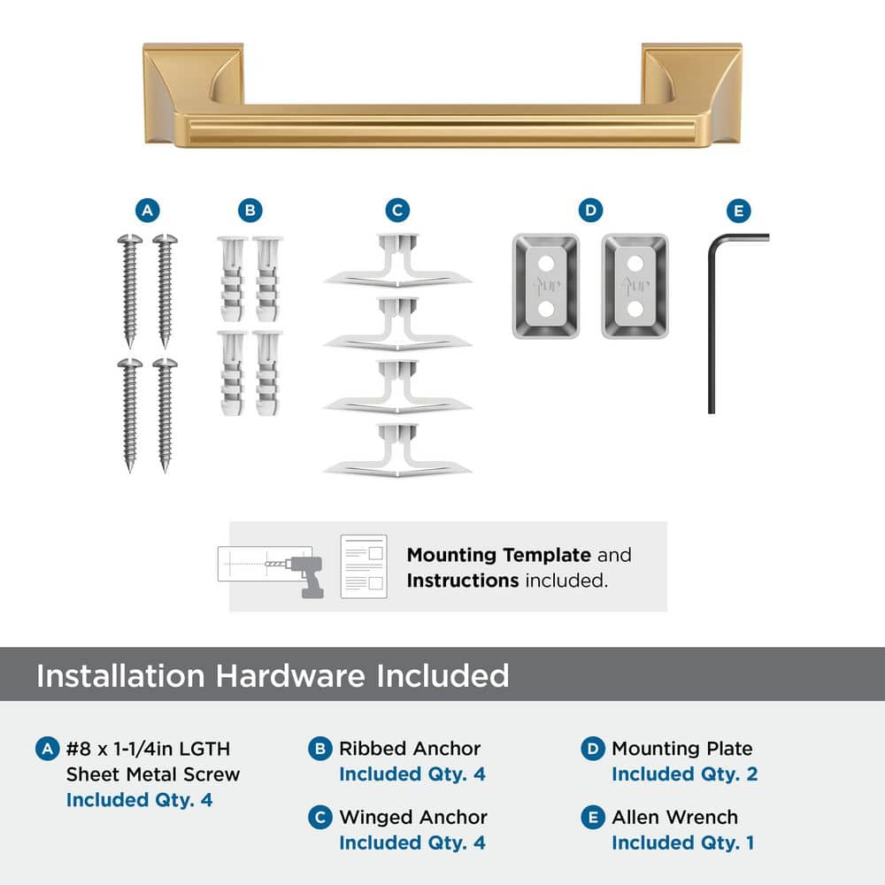 Amerock Mulholland Wall Mounted Towel Bar (3)