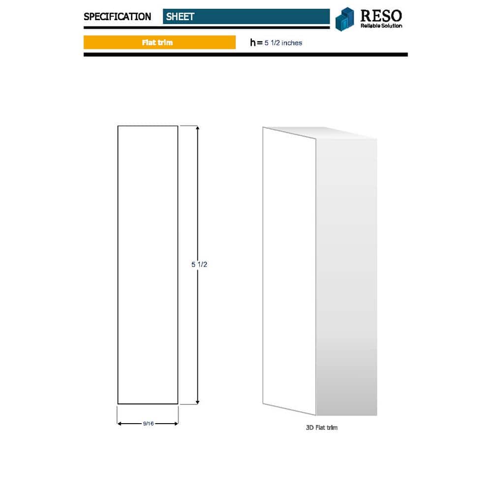 RESO RMB 61 9/16 in. D x 5-1/2 in. W x 96 in. L Primed Pine Finished 4-Sides Finger-Joined Baseboard 10-Pieces Per Box (3)