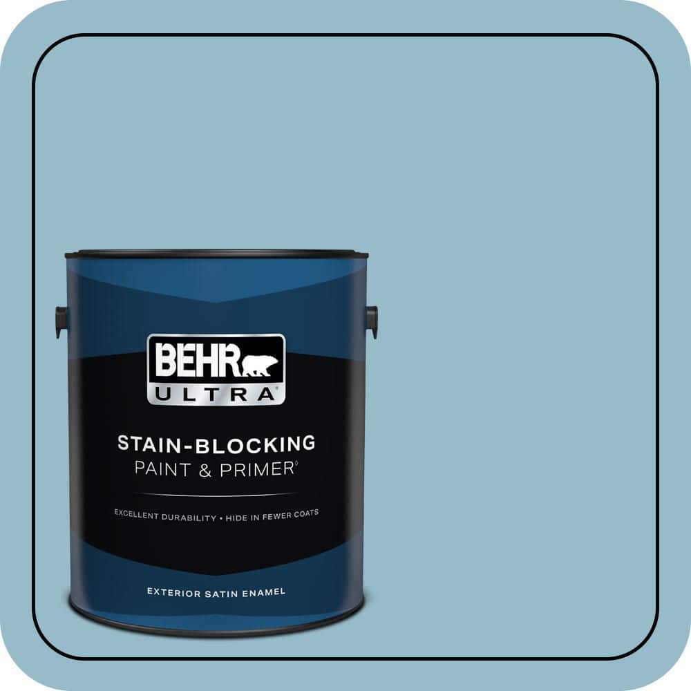BEHR ULTRA 1 gal. #S480-3 Sydney Harbour Satin Enamel Exterior Paint & Primer