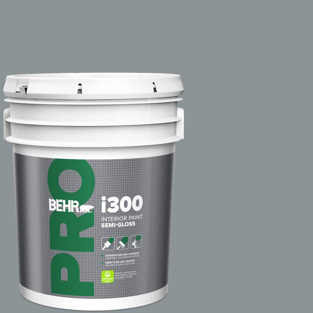 BEHR PRO 5 gal. #ECC-34-2 Boulder Creek Semi-Gloss Interior Paint
