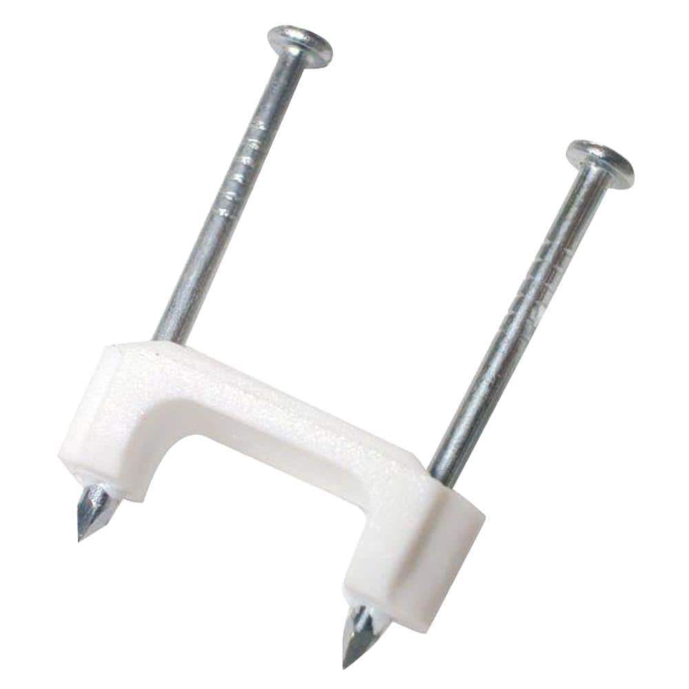 Gardner Bender 1/2 in. Polyethylene Staples for Non-Metallic Cable, White (2,000-Pack)