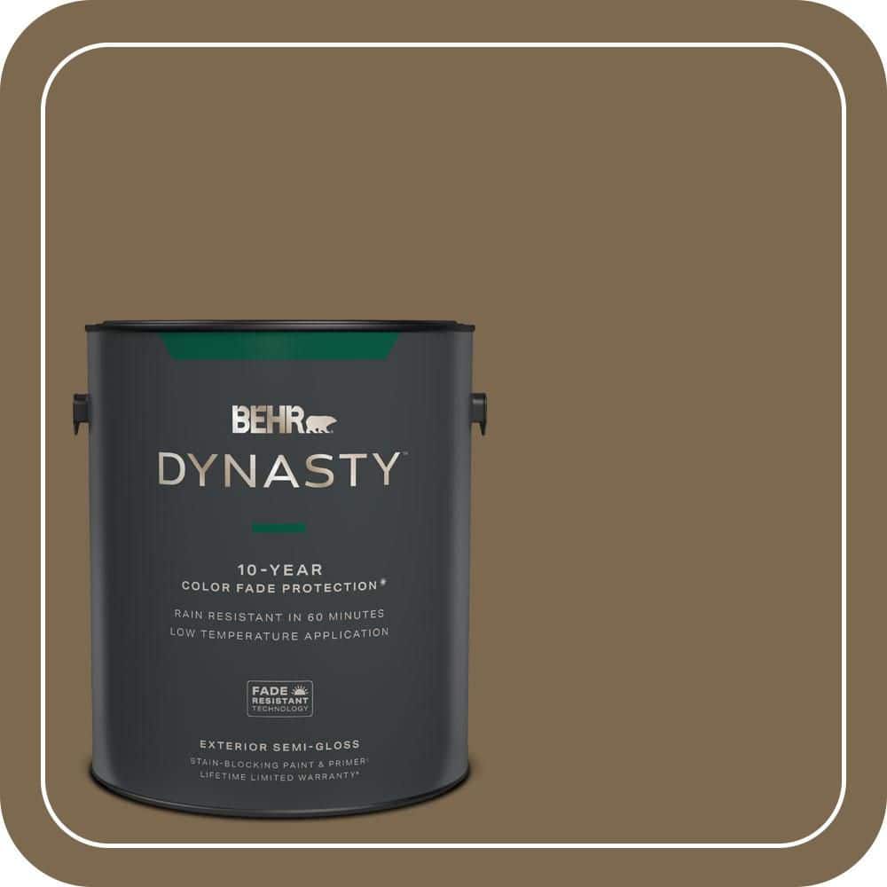 BEHR DYNASTY 1 gal. #N300-7 Mayan Ruins Semi-Gloss Exterior Stain-Blocking Paint & Primer