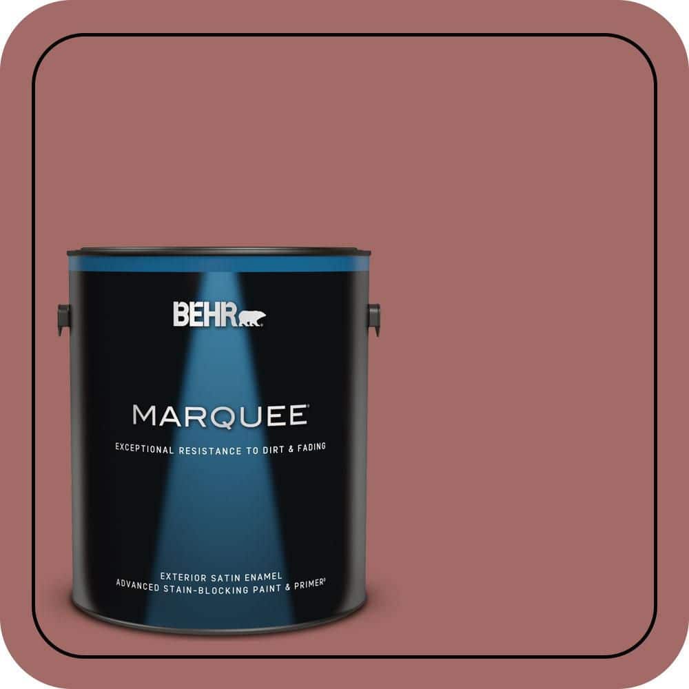 BEHR MARQUEE 1 gal. #S150-5 Vermilion Satin Enamel Exterior Paint & Primer