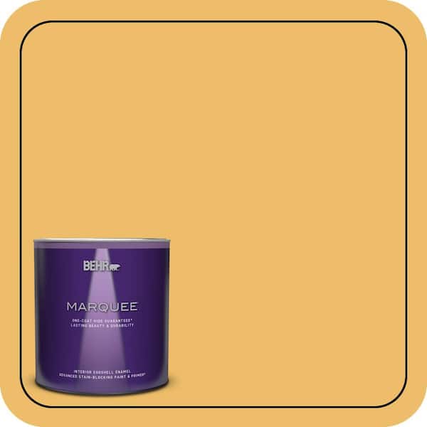 BEHR PREMIUM PLUS Home Decorators Collection #HDC-MD-24 Luscious Lemon Enamel Low Odor & Primer (2)